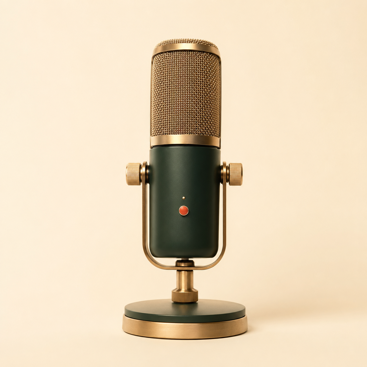 A realistic broadcast microphone